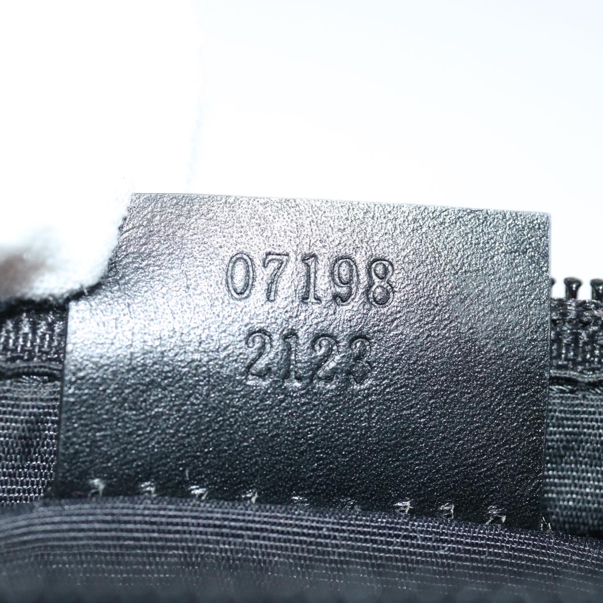 GUCCI GG Canvas Accessory Pouch Black 07198 70805