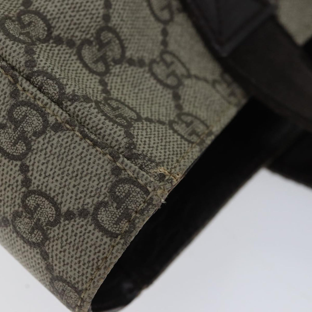 GUCCI GG Supreme Hand Bag PVC Beige 141976 70862