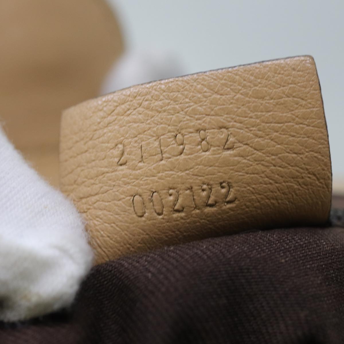 GUCCI GG Canvas Shoulder Bag Beige 211982 70870