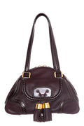 Celine Brown Winged- Tip Tassle Detail  Shoulder Bag