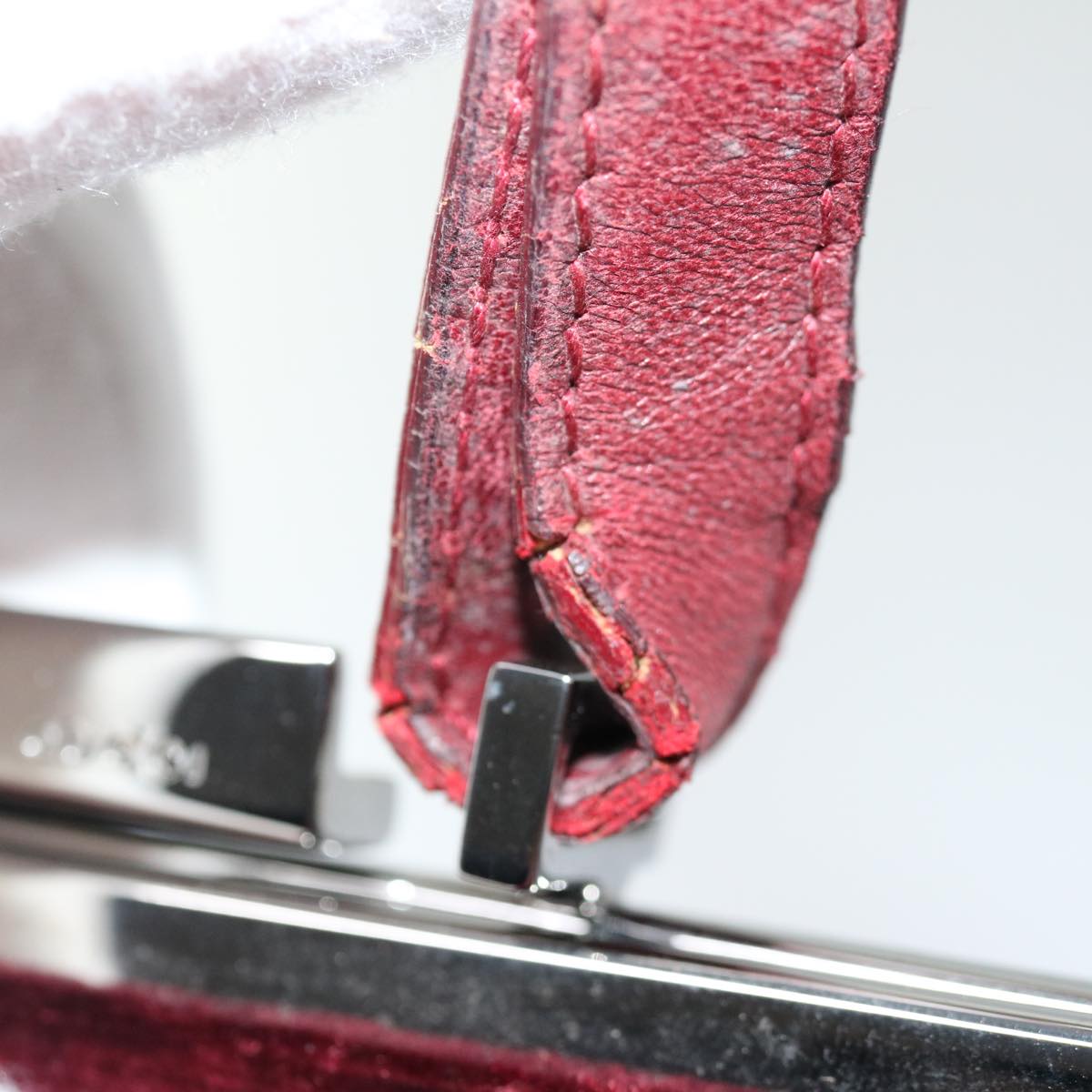 GUCCI Shoulder Bag Satin outlet Bordeaux 70958