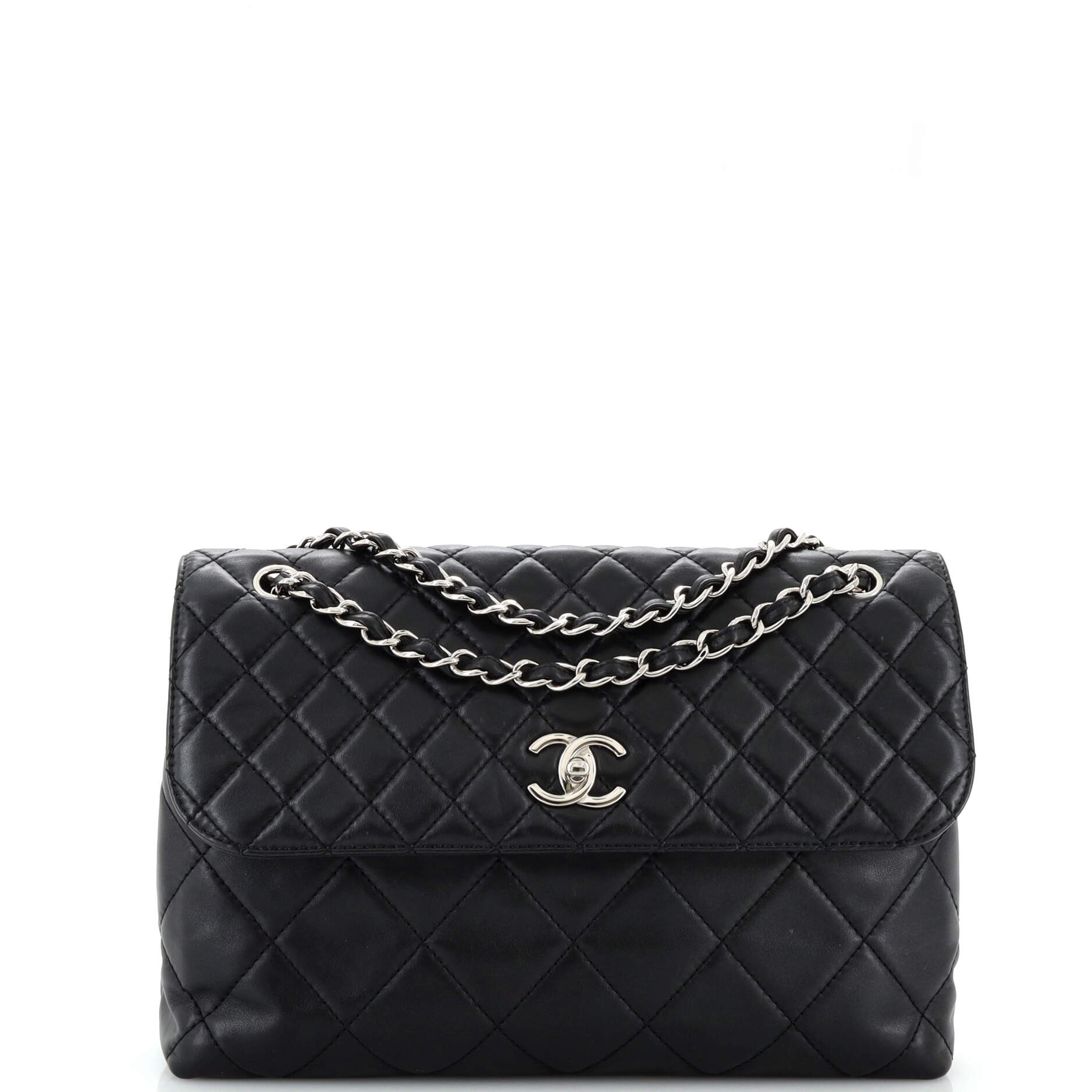 CHANEL In The Business Flap Bag Quilted Calfskin Maxi