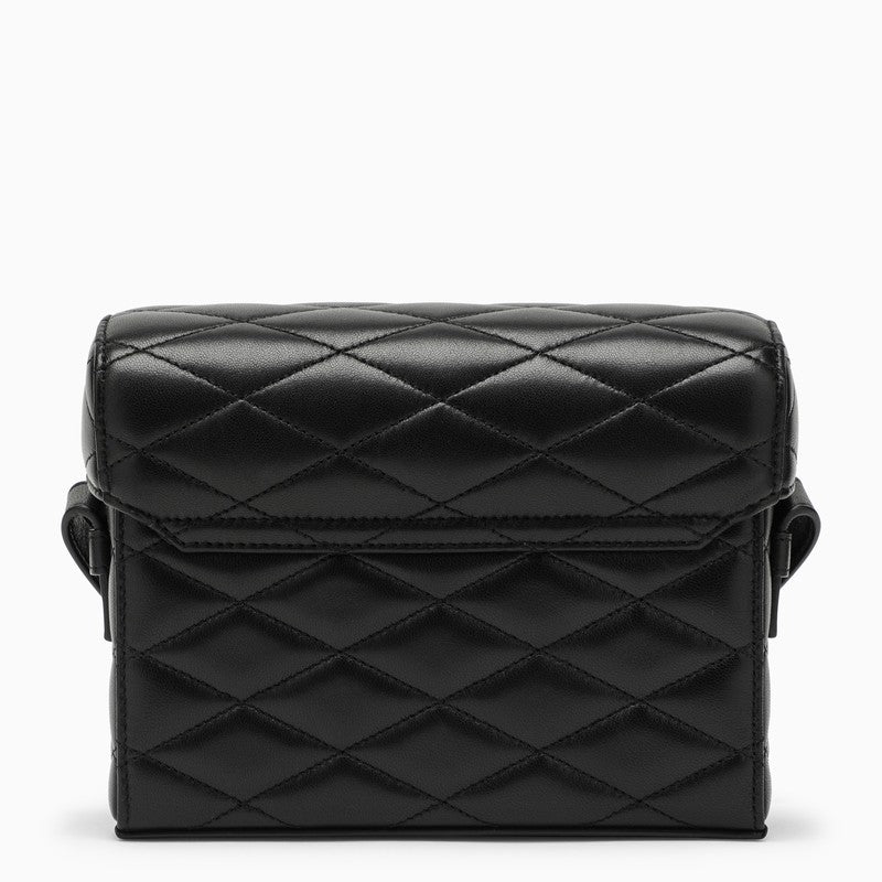 Saint Laurent Box Bag June Black Quilted Leather Women