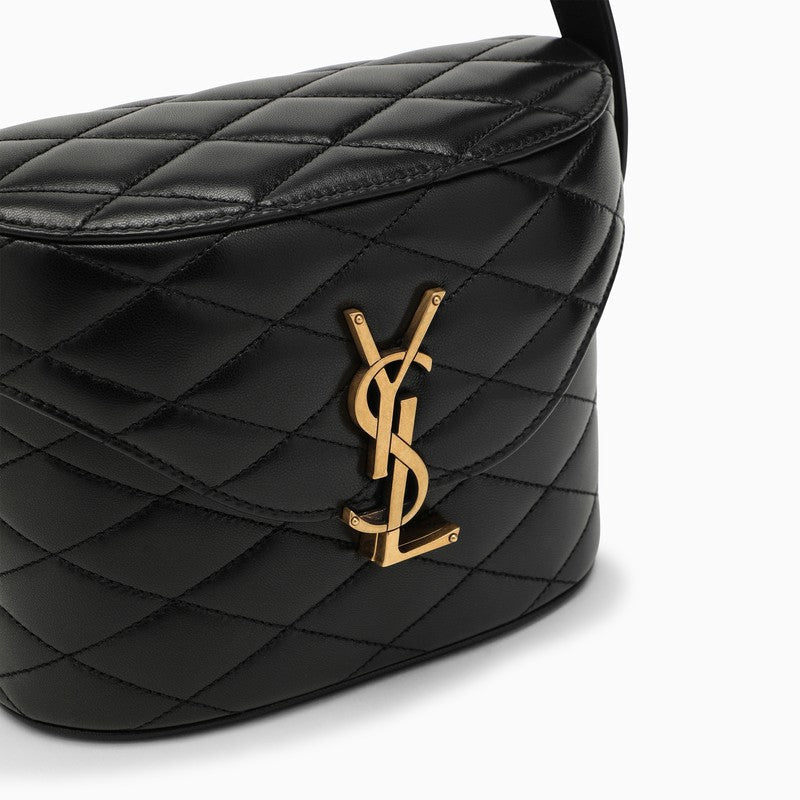 Saint Laurent Box Bag June Black Quilted Leather Women