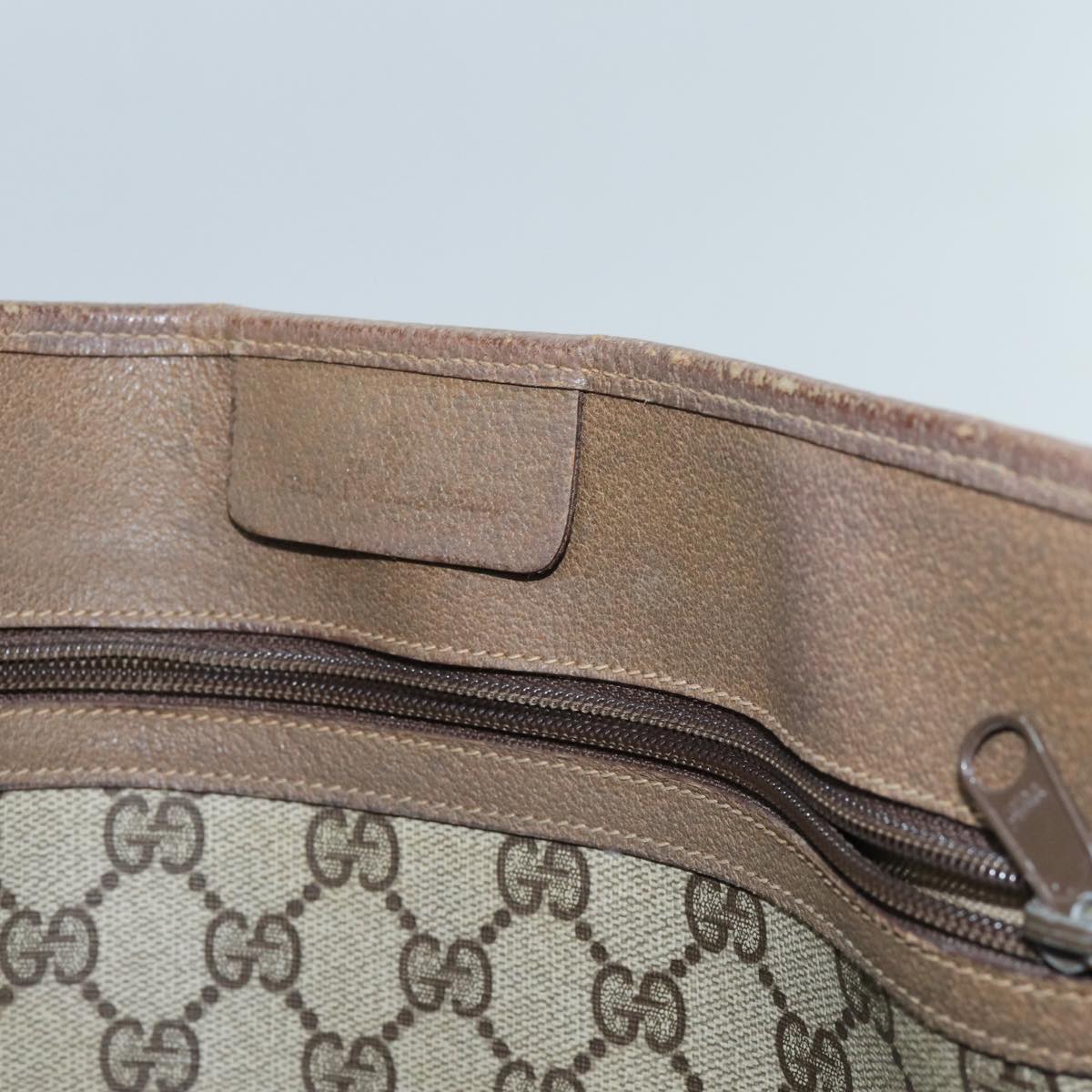 GUCCI GG Canvas Web Sherry Line Tote Bag PVC Beige Green Red 71030