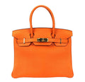 HermÃƒÆ’Ã‚Â¨s Birkin 30 Orange Bag PHW