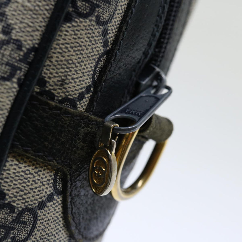 GUCCI GG Canvas Sherry Line Hand Bag PVC 2way Navy Red 71079