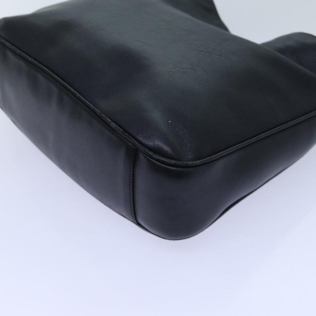 GUCCI Bamboo Shoulder Bag Leather 2way Black 71119