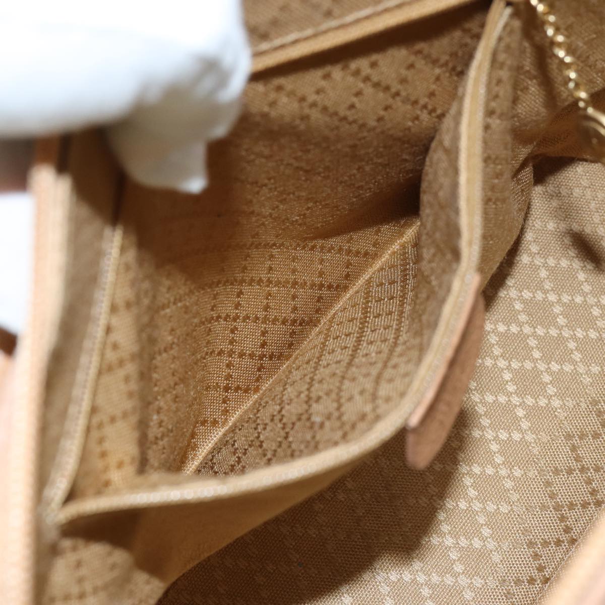 GUCCI Bamboo Hand Bag Suede 2way Brown 71164