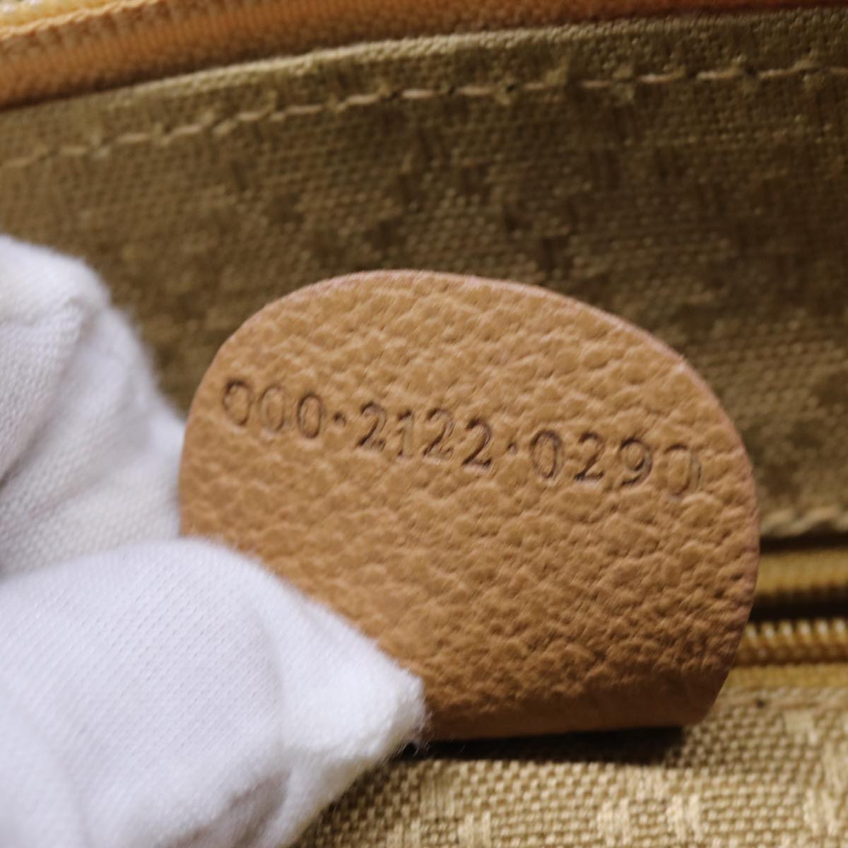 GUCCI Bamboo Hand Bag Suede 2way Brown 71164