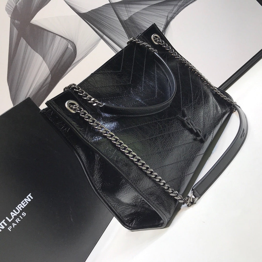 GLAMI Niki MeGLAMIum Shopping Bag Black For Women 12.6in/32cm YSLÃ‚Â 