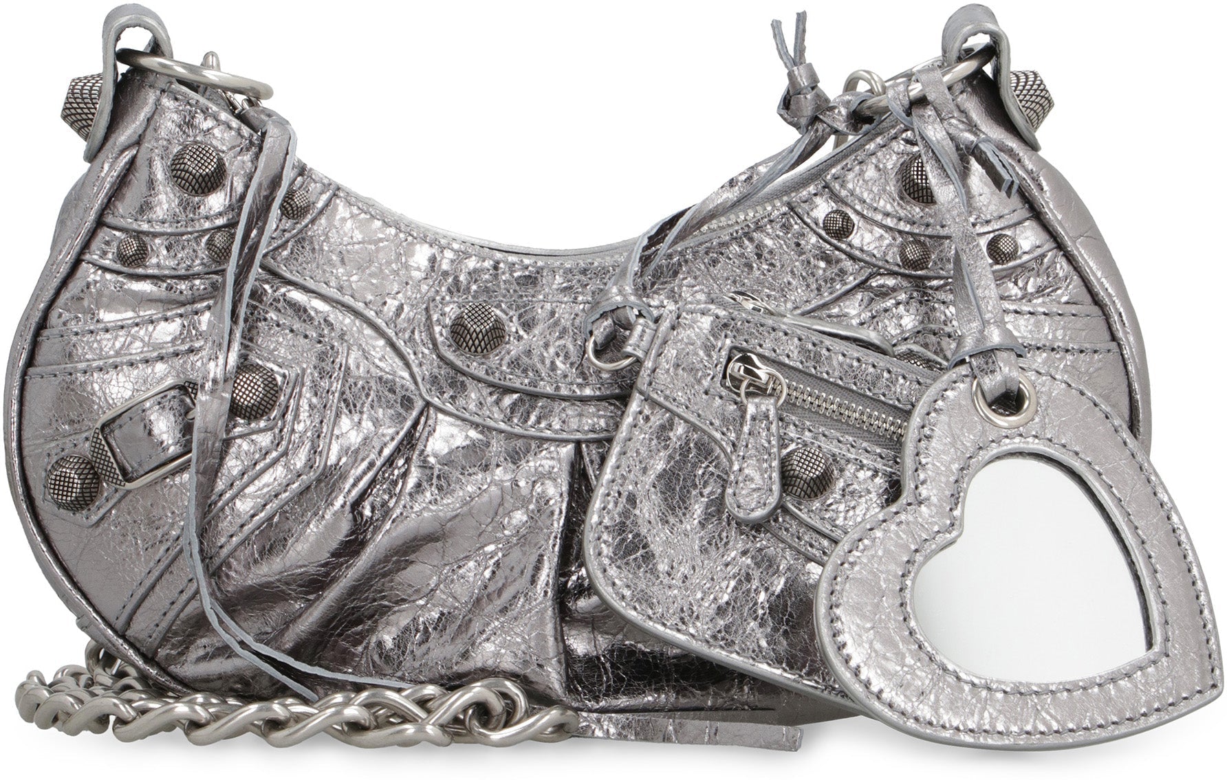 LE CAGOLE XS LEATHER CROSSBODY BAG