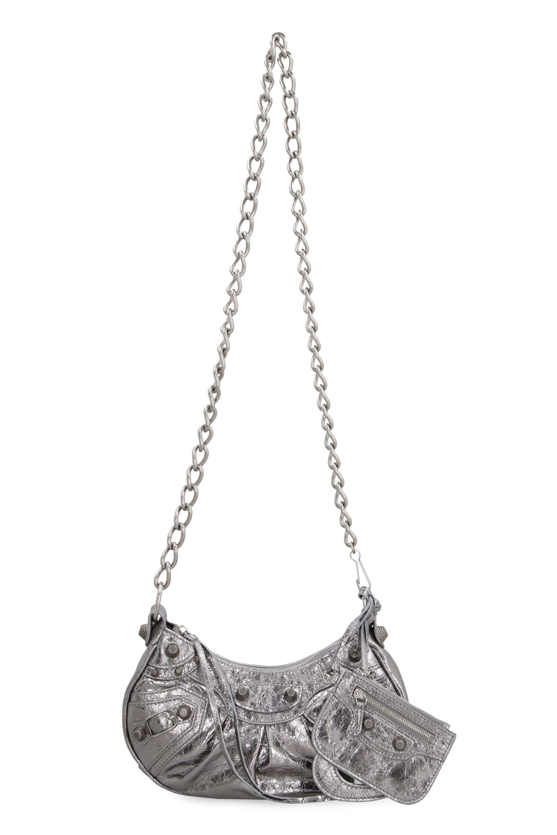 LE CAGOLE XS LEATHER CROSSBODY BAG