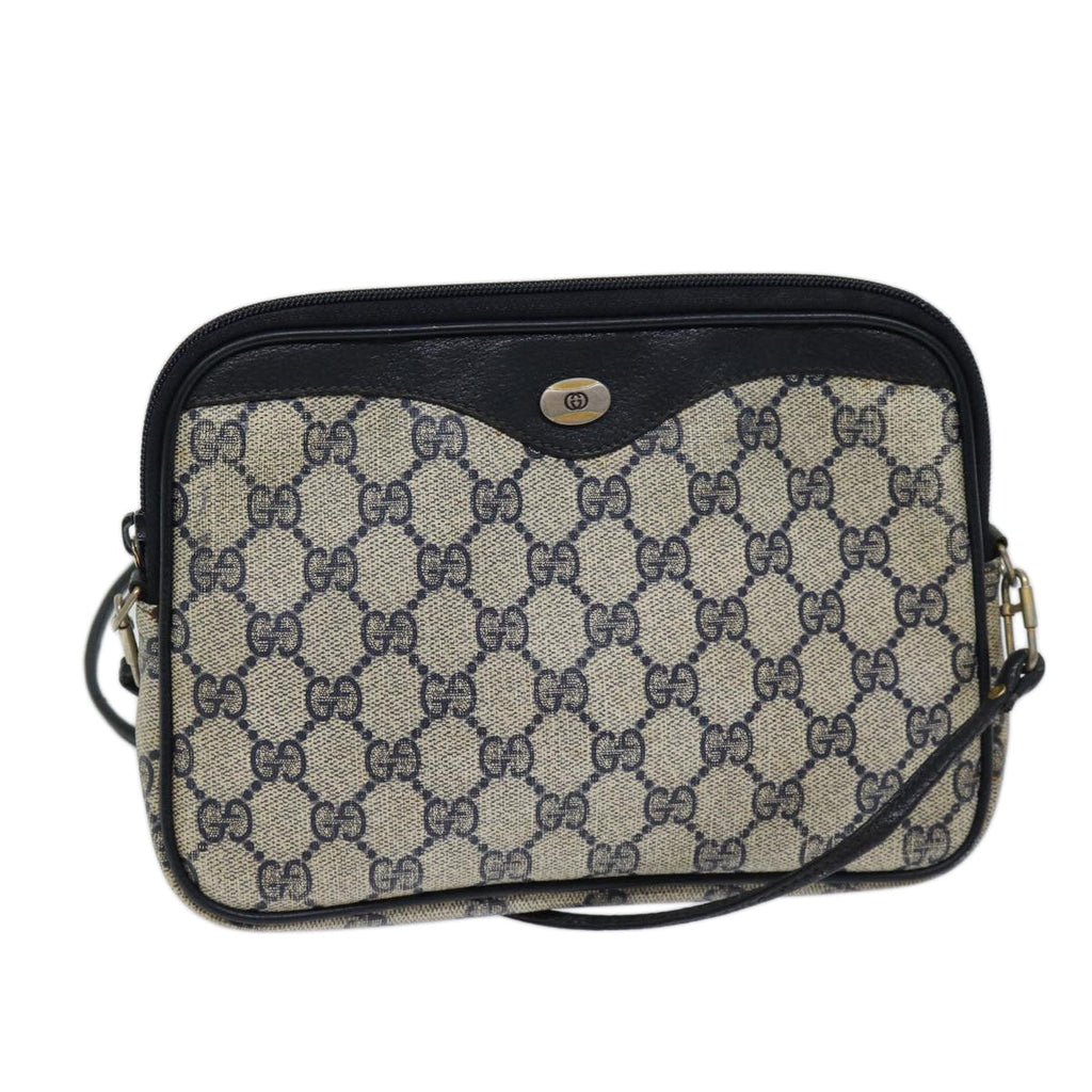 GUCCI GG Supreme Shoulder Bag PVC Navy 97 02 068 71425