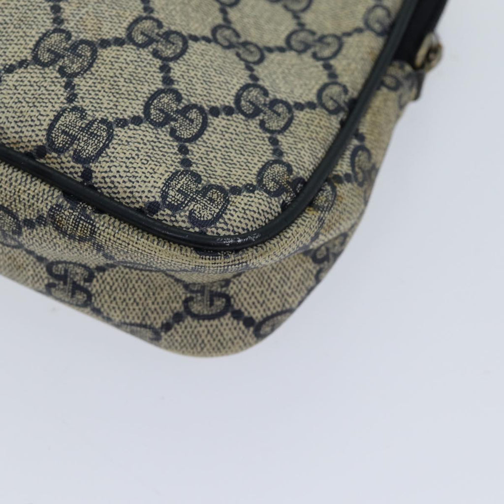 GUCCI GG Supreme Shoulder Bag PVC Navy 97 02 068 71425