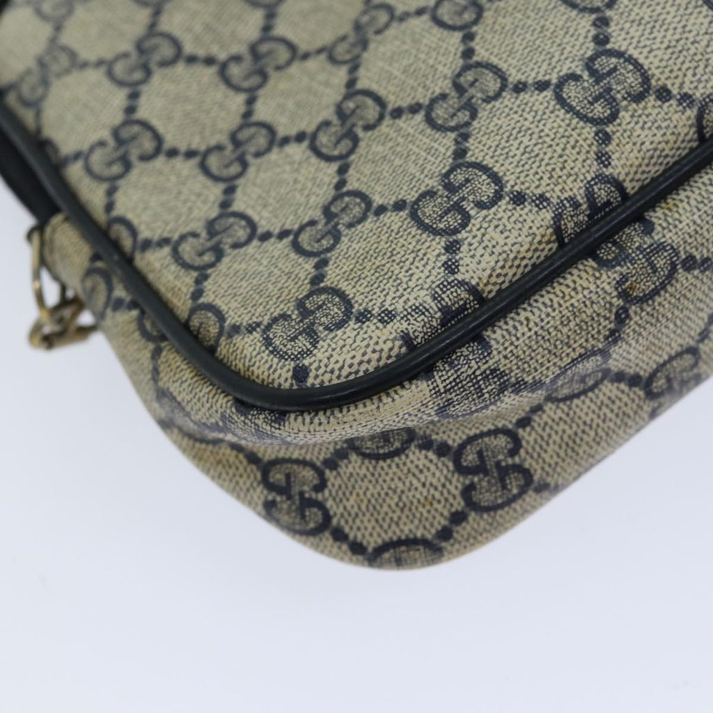 GUCCI GG Supreme Shoulder Bag PVC Navy 97 02 068 71425