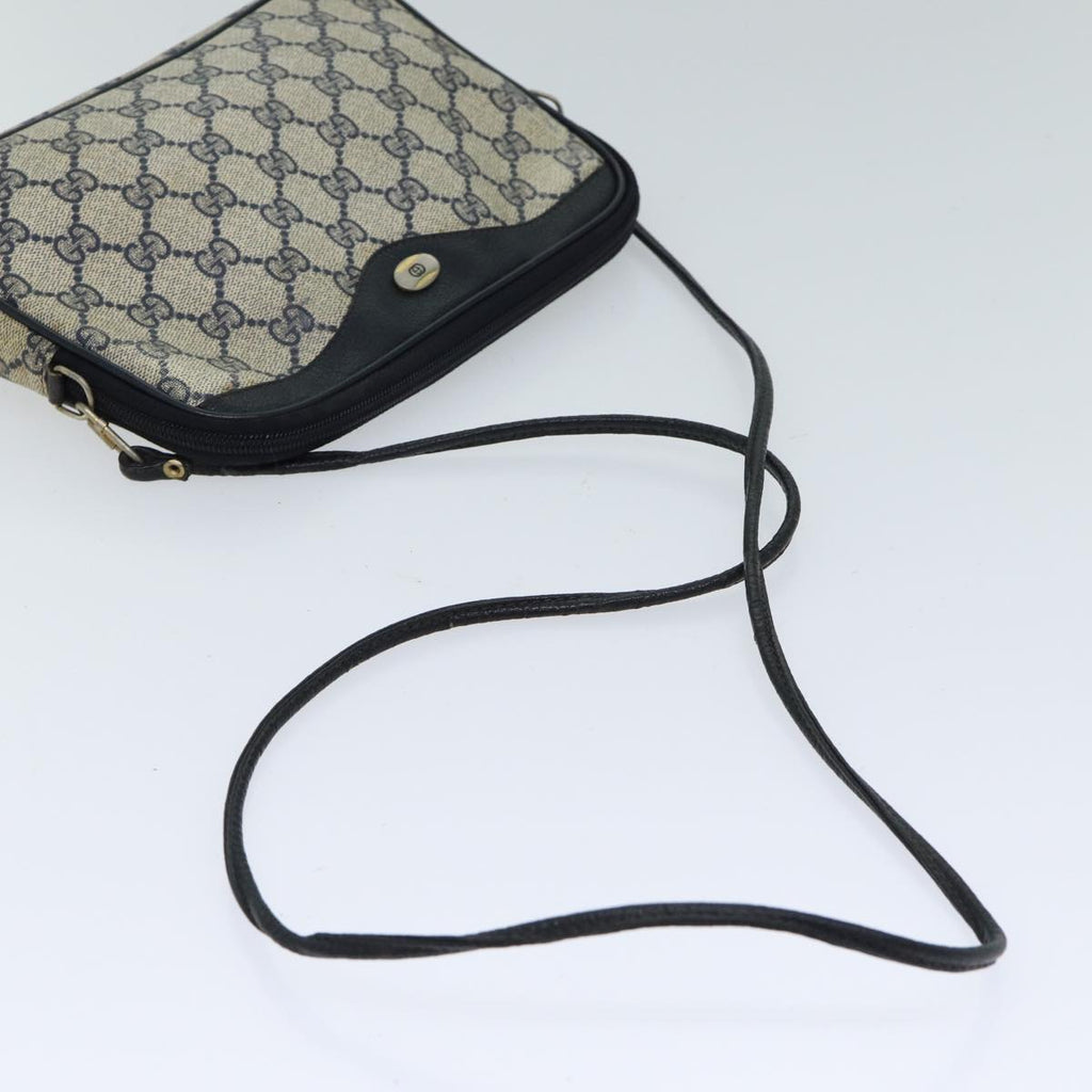 GUCCI GG Supreme Shoulder Bag PVC Navy 97 02 068 71425