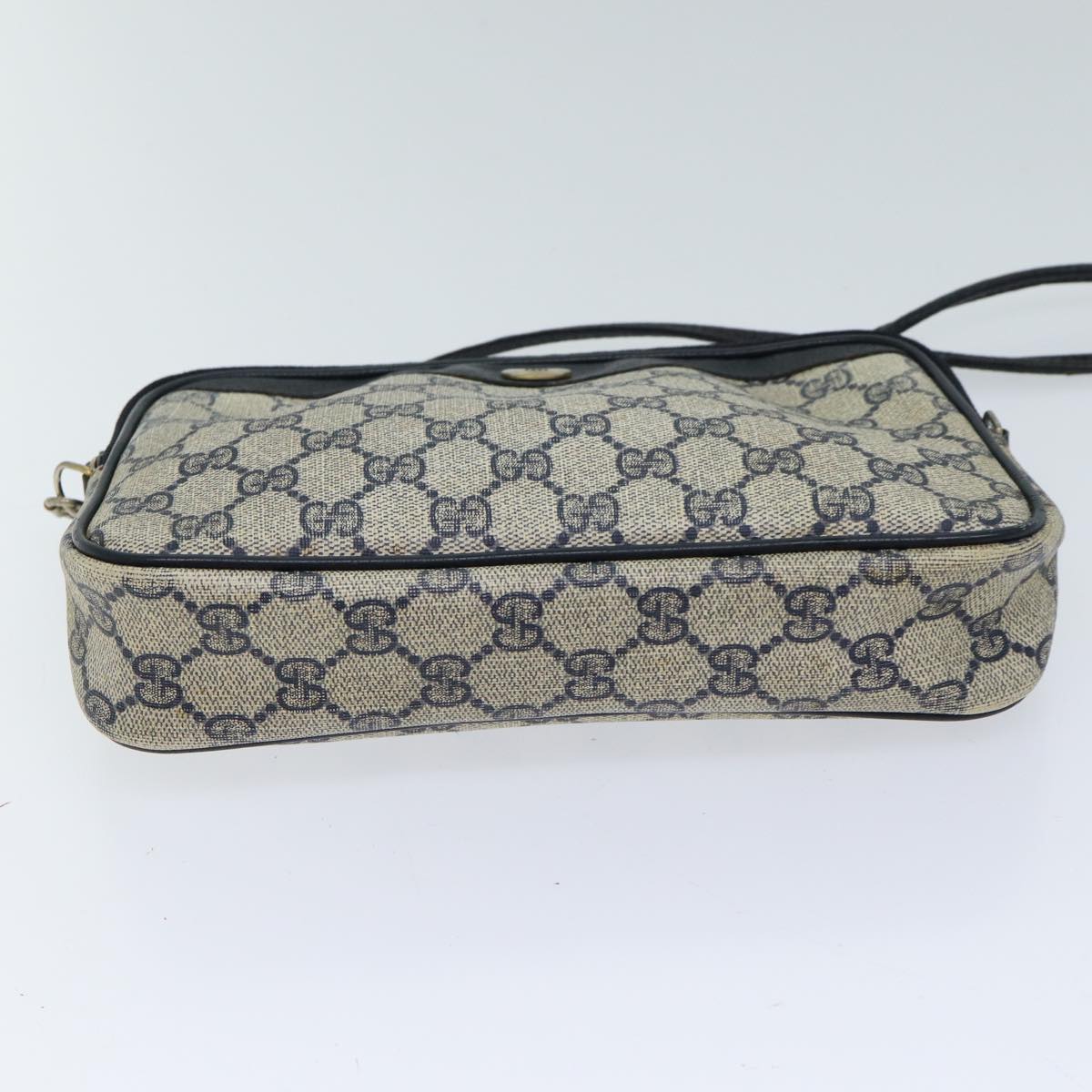 GUCCI GG Supreme Shoulder Bag PVC Navy 97 02 068 71425