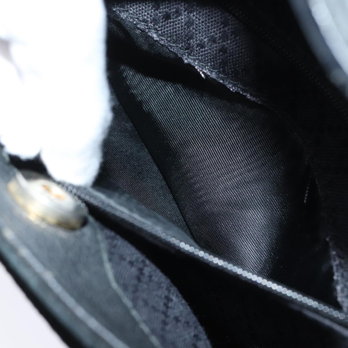 GUCCI Bamboo Hand Bag Suede 2way Black 000 122 0316 71504