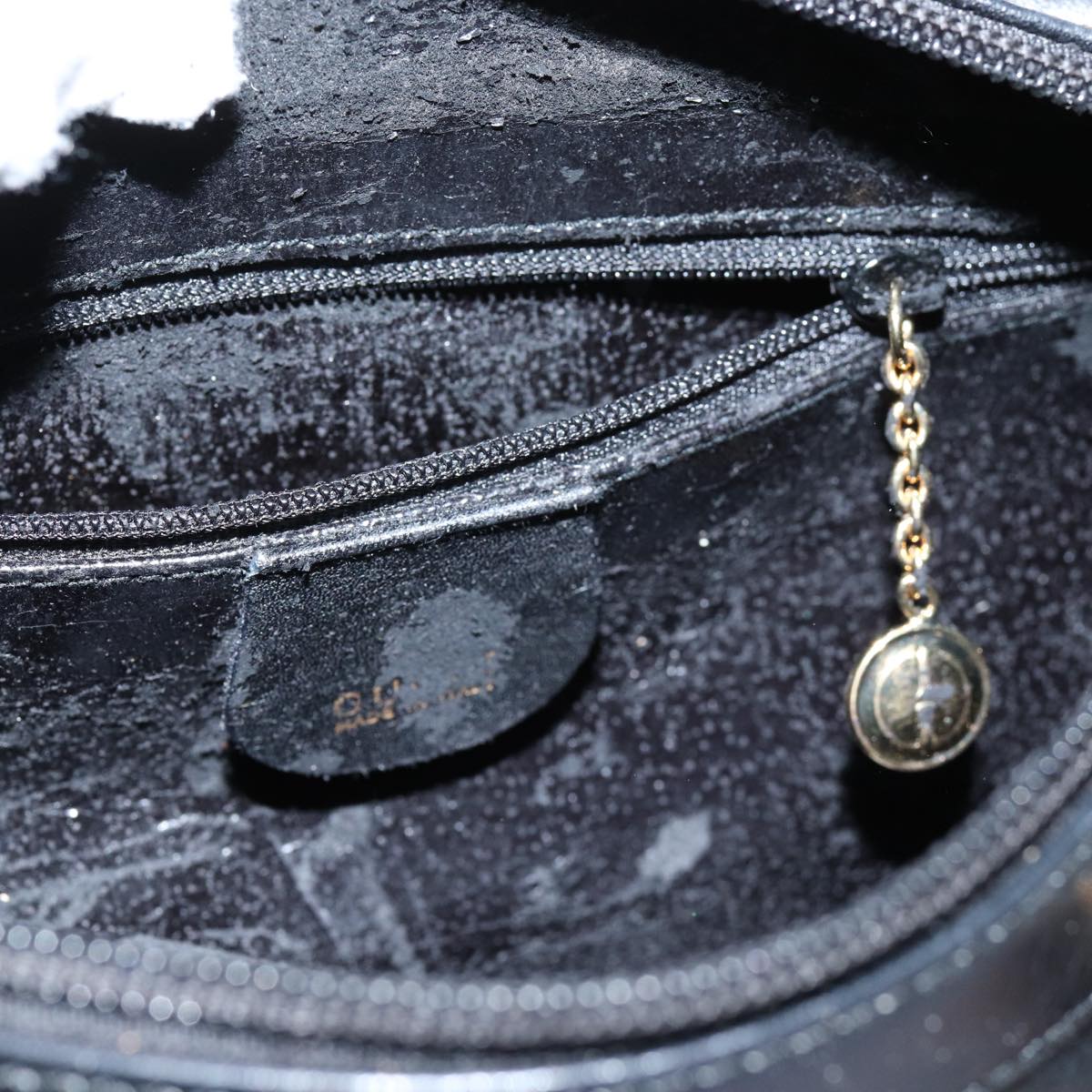 GUCCI Bamboo Hand Bag Leather 2way Black 000 122 0294 71505