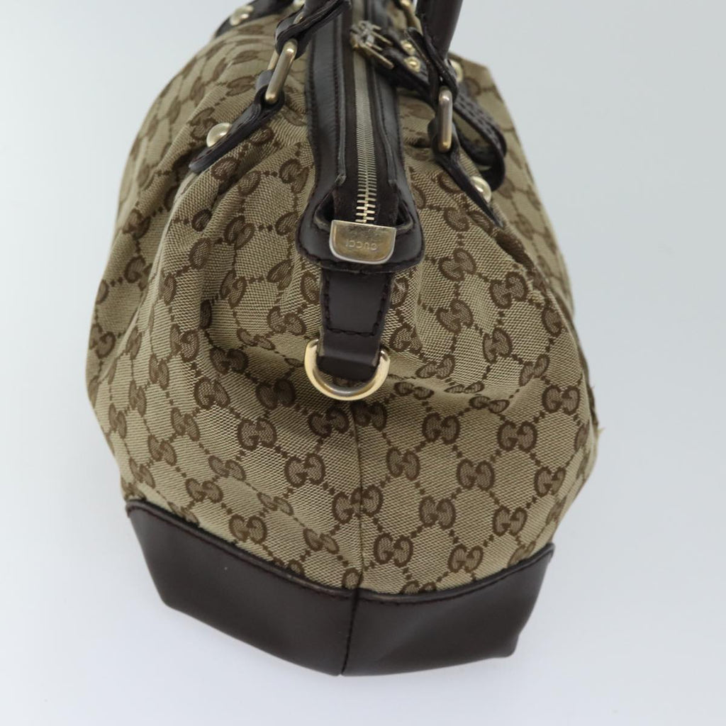 GUCCI GG Canvas Hand Bag Beige 247902 71513