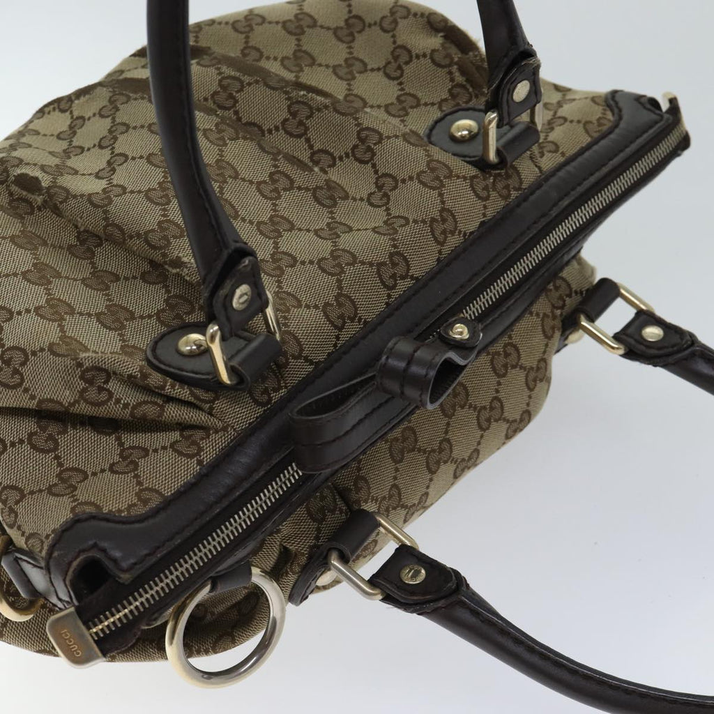 GUCCI GG Canvas Hand Bag Beige 247902 71513