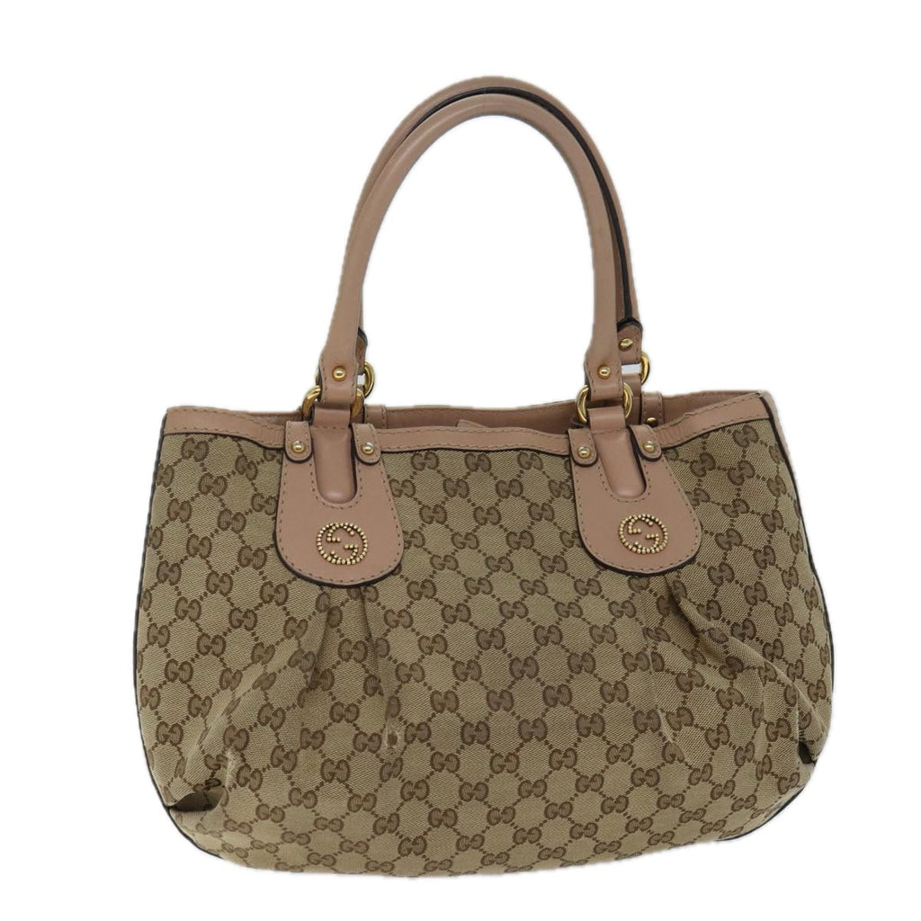 GUCCI GG Canvas Hand Bag Beige 269953 71514