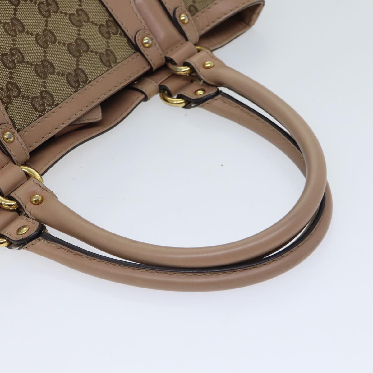 GUCCI GG Canvas Hand Bag Beige 269953 71514