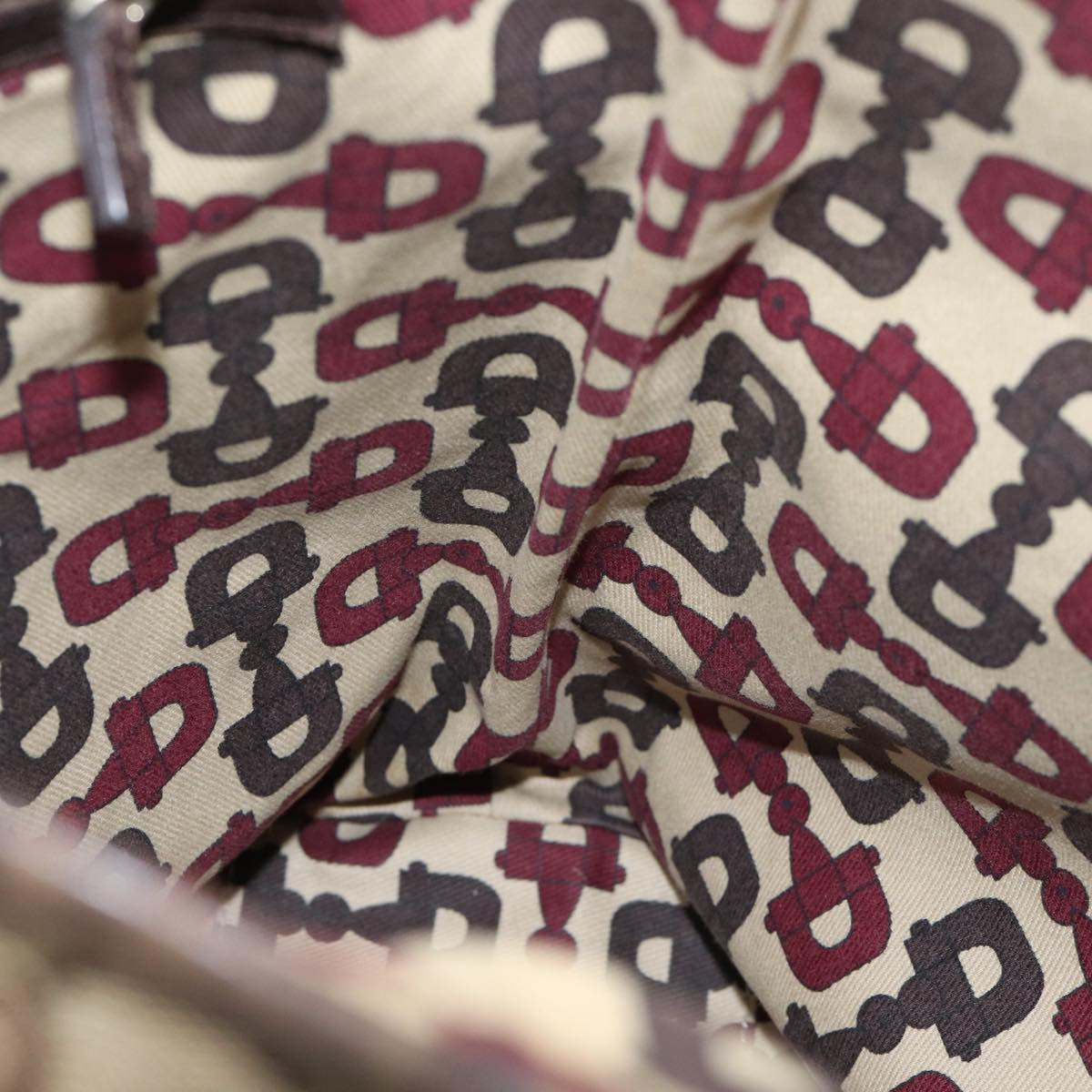 GUCCI GG Canvas Web Sherry Line Hand Bag Beige Red Green 162899 71515