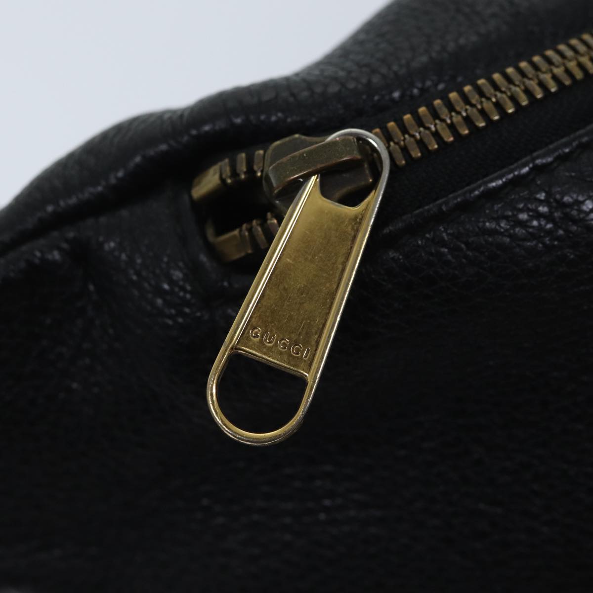 GUCCI Web Sherry Line Body Bag Leather Black Red Green 493869 71516
