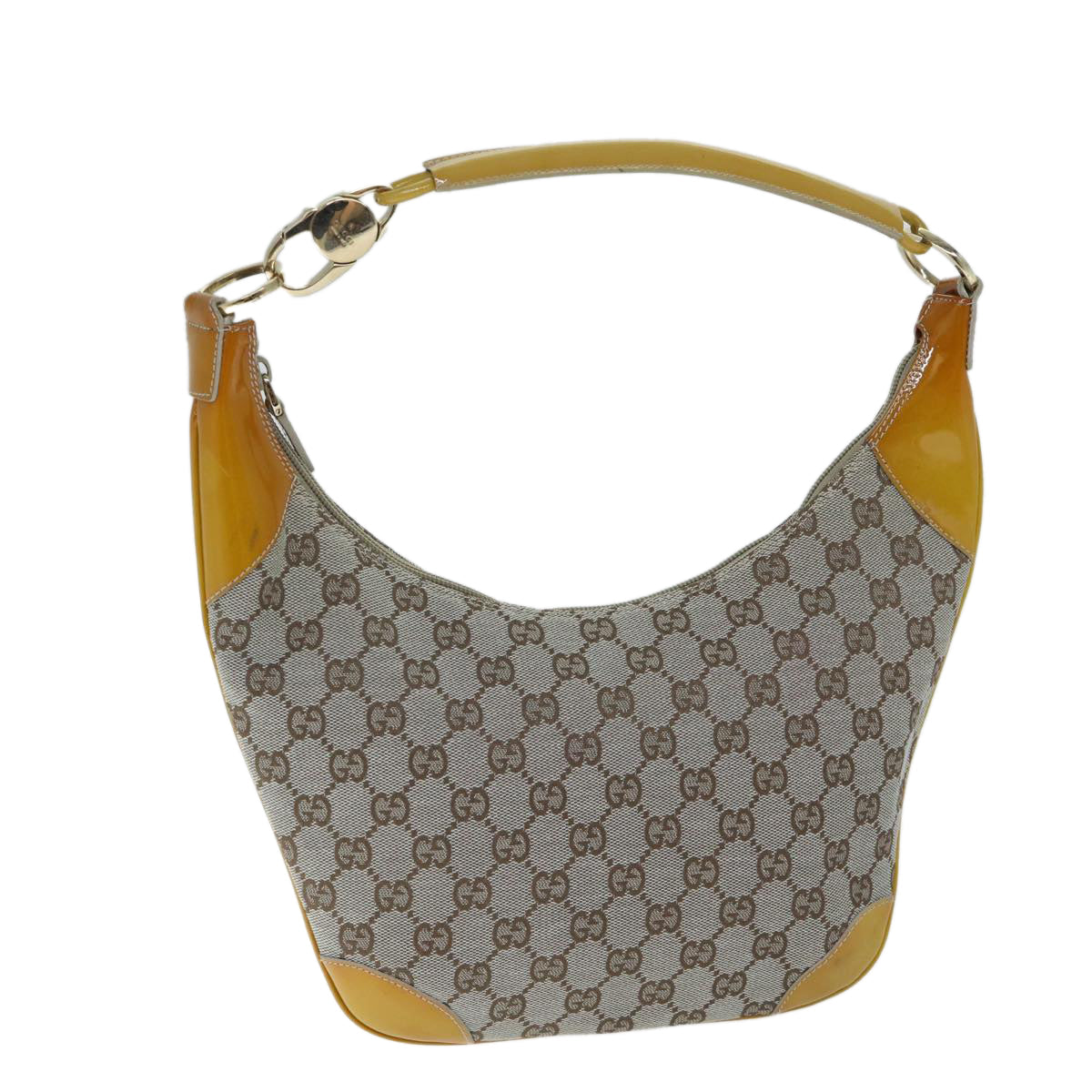 GUCCI GG Canvas Shoulder Bag Gray 001 4158 3444 71520