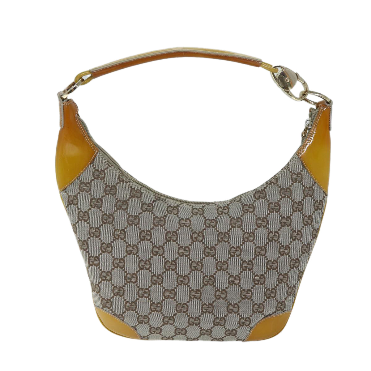 GUCCI GG Canvas Shoulder Bag Gray 001 4158 3444 71520