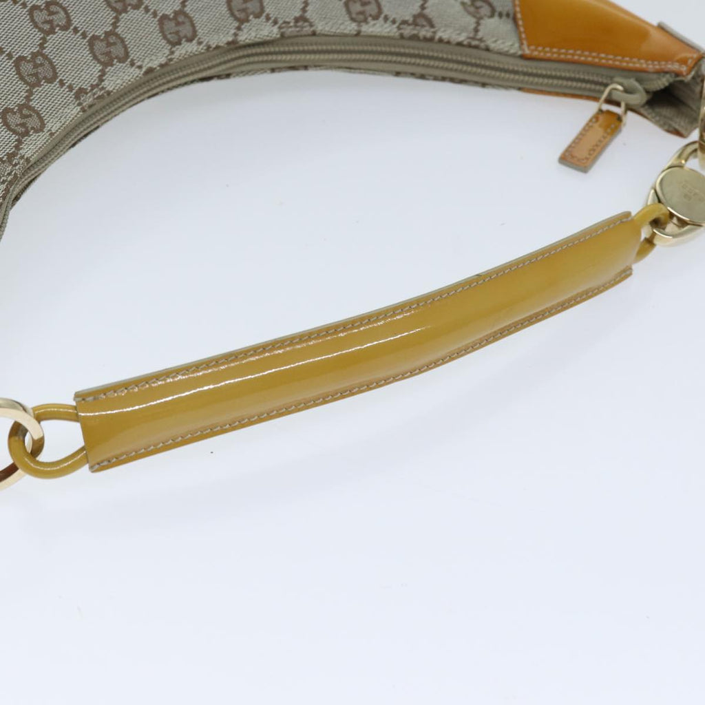 GUCCI GG Canvas Shoulder Bag Gray 001 4158 3444 71520