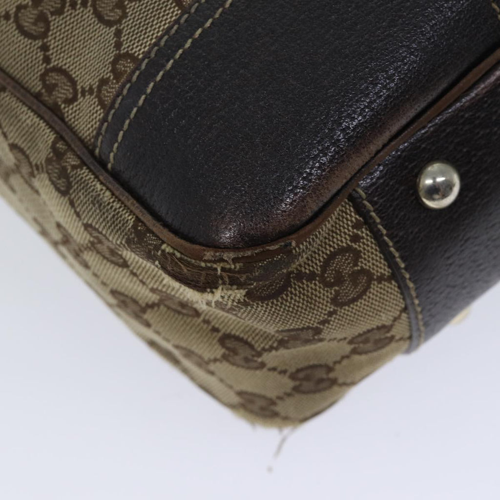 GUCCI GG Canvas Web Sherry Line Tote Bag Beige Red Green 163805 71522
