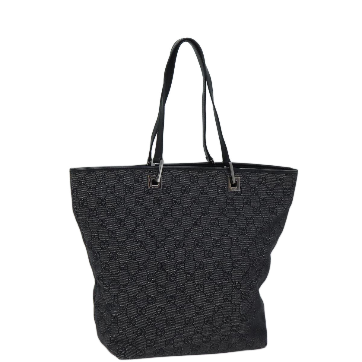 GUCCI GG Canvas Tote Bag Gray 31243 71523
