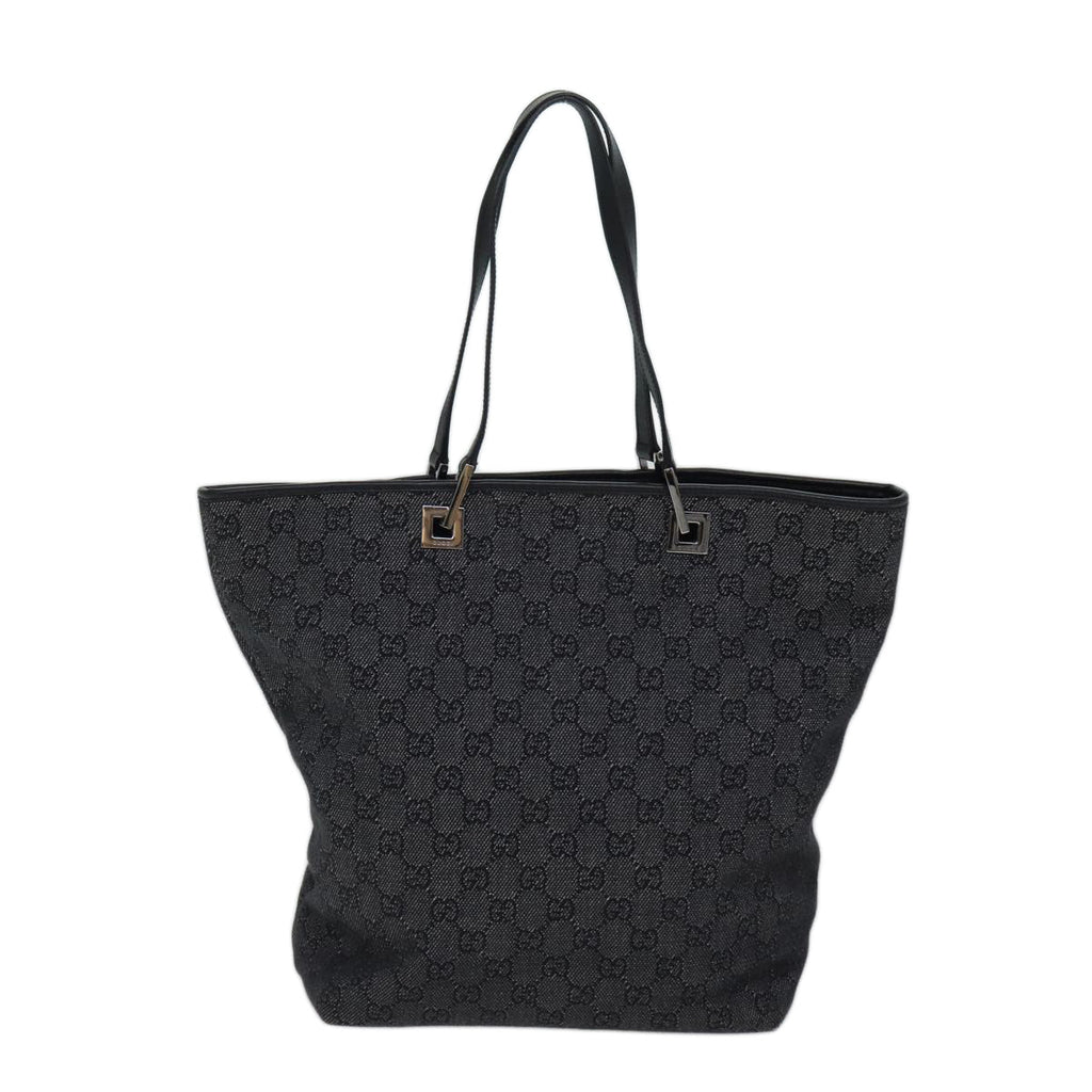 GUCCI GG Canvas Tote Bag Gray 31243 71523