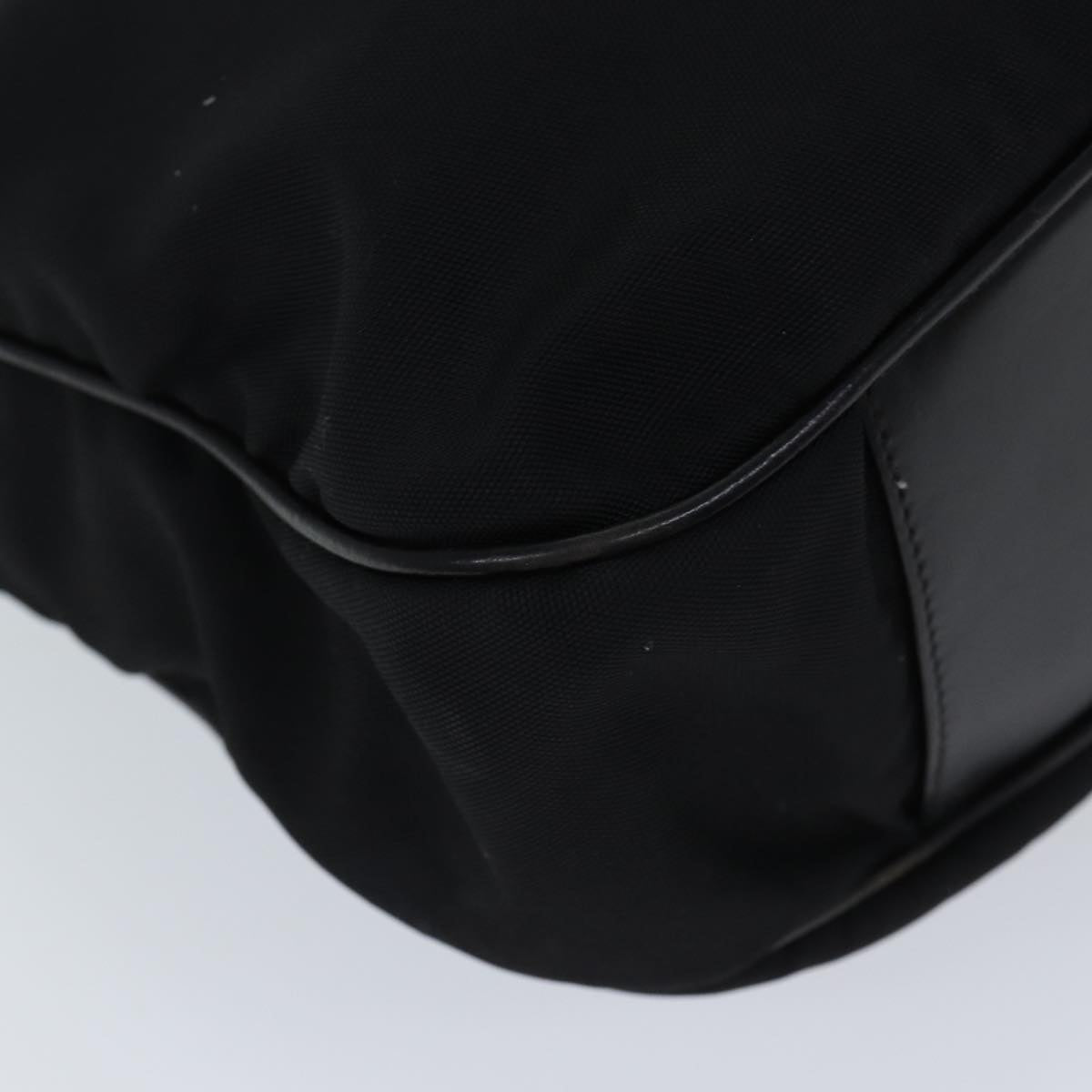 GUCCI Bamboo Shoulder Bag Nylon 2way Black 001 1577 1781 71530