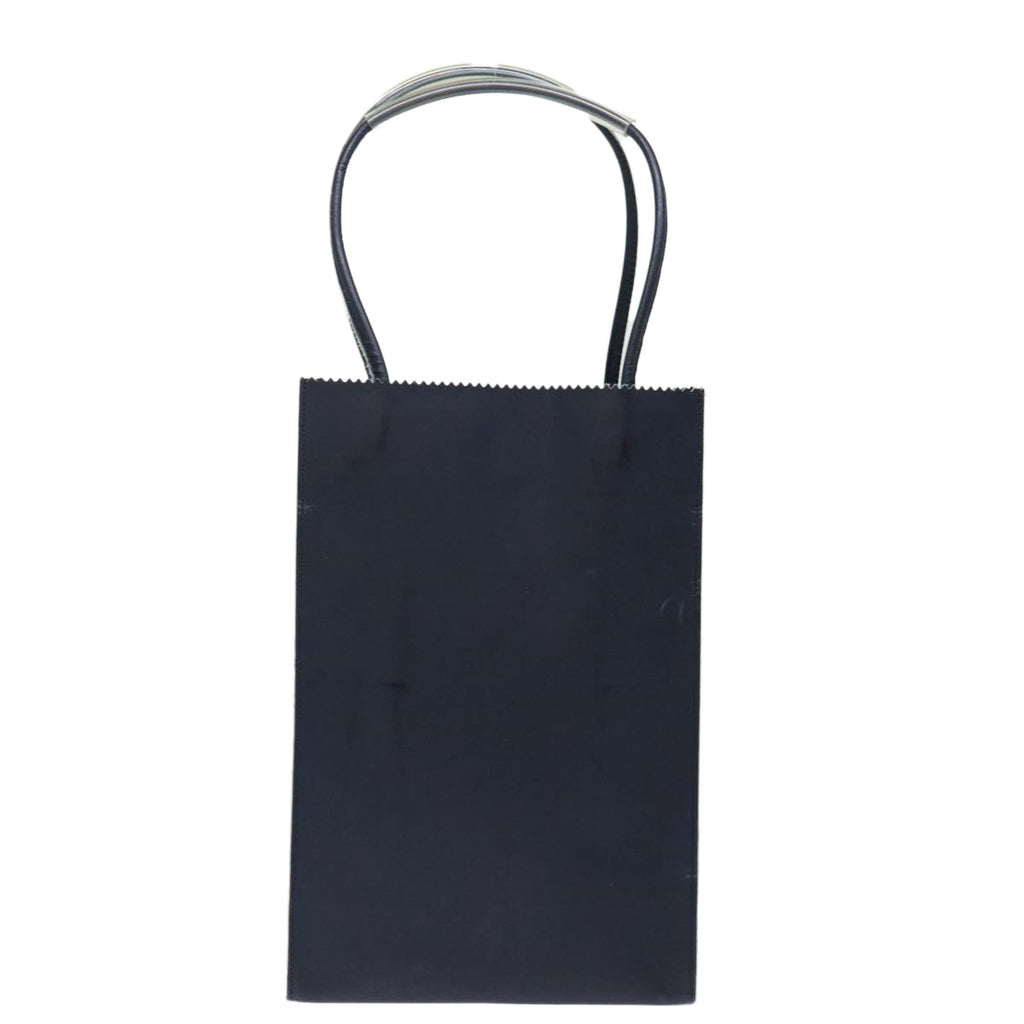 CHANEL Hand Bag Enamel Navy CC 71573