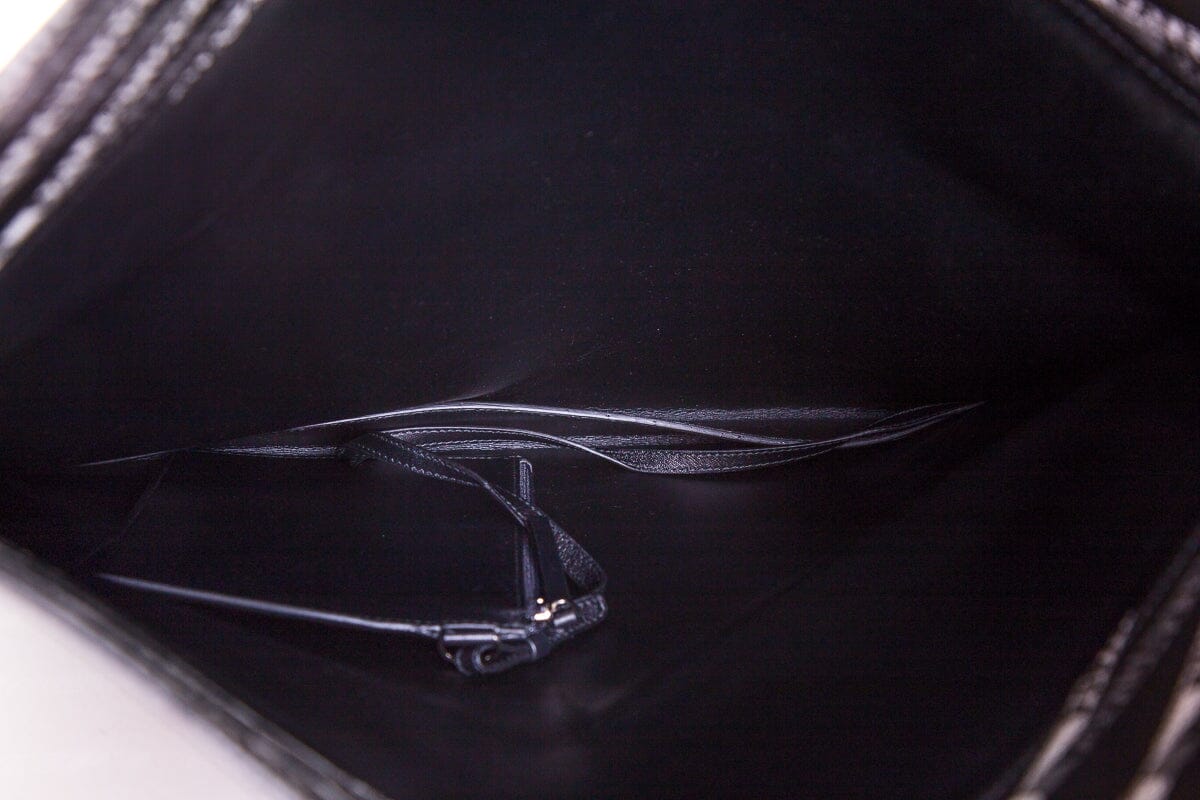 Balenciaga Gre & Black Logo Clutch