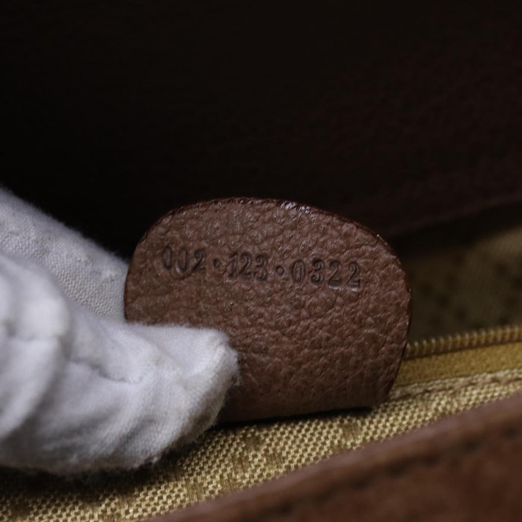 GUCCI Bamboo Hand Bag Suede 2way Brown 002 123 0322 71588