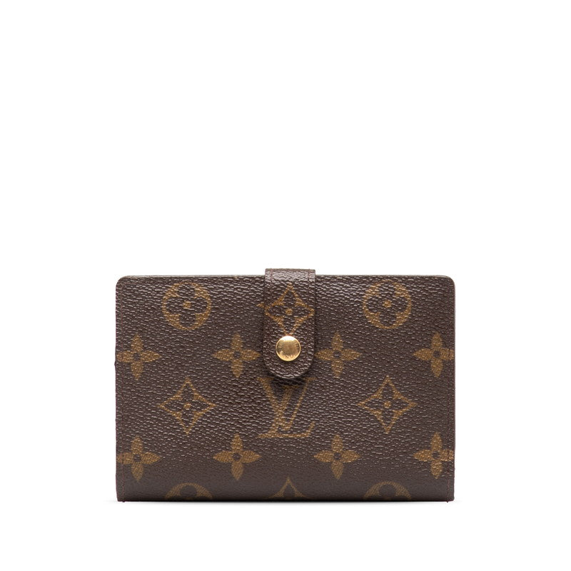 Louis Vuitton Monogram Portemone Vie Vie de Vienna Double Fold Wallet M61663 Brown PVC Leather  Louis Vuitton