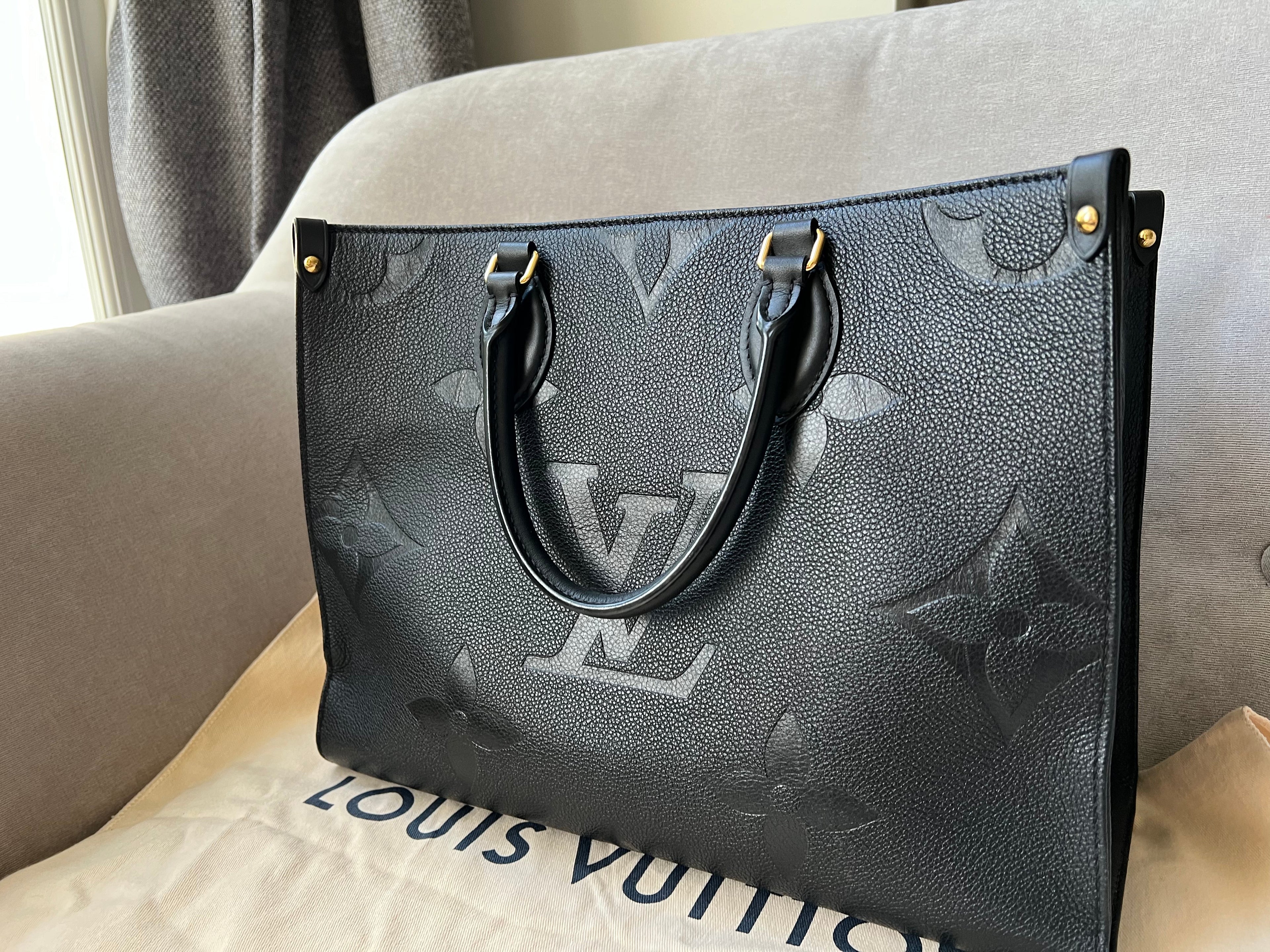 Louis Vuitton On the Go MM Black Empreinte (RRP £2,450)