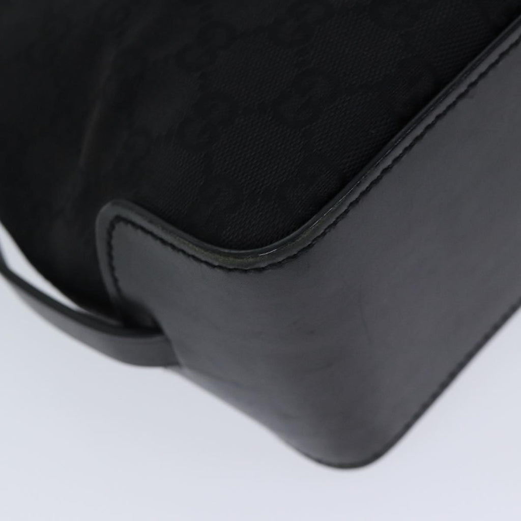 GUCCI GG Canvas Hand Bag Black 107757 71784