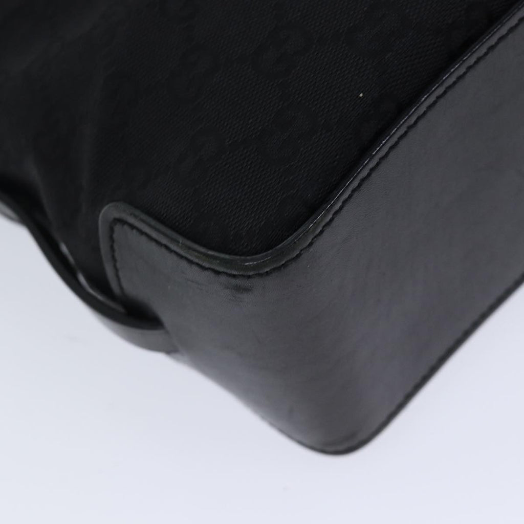 GUCCI GG Canvas Hand Bag Black 107757 71784