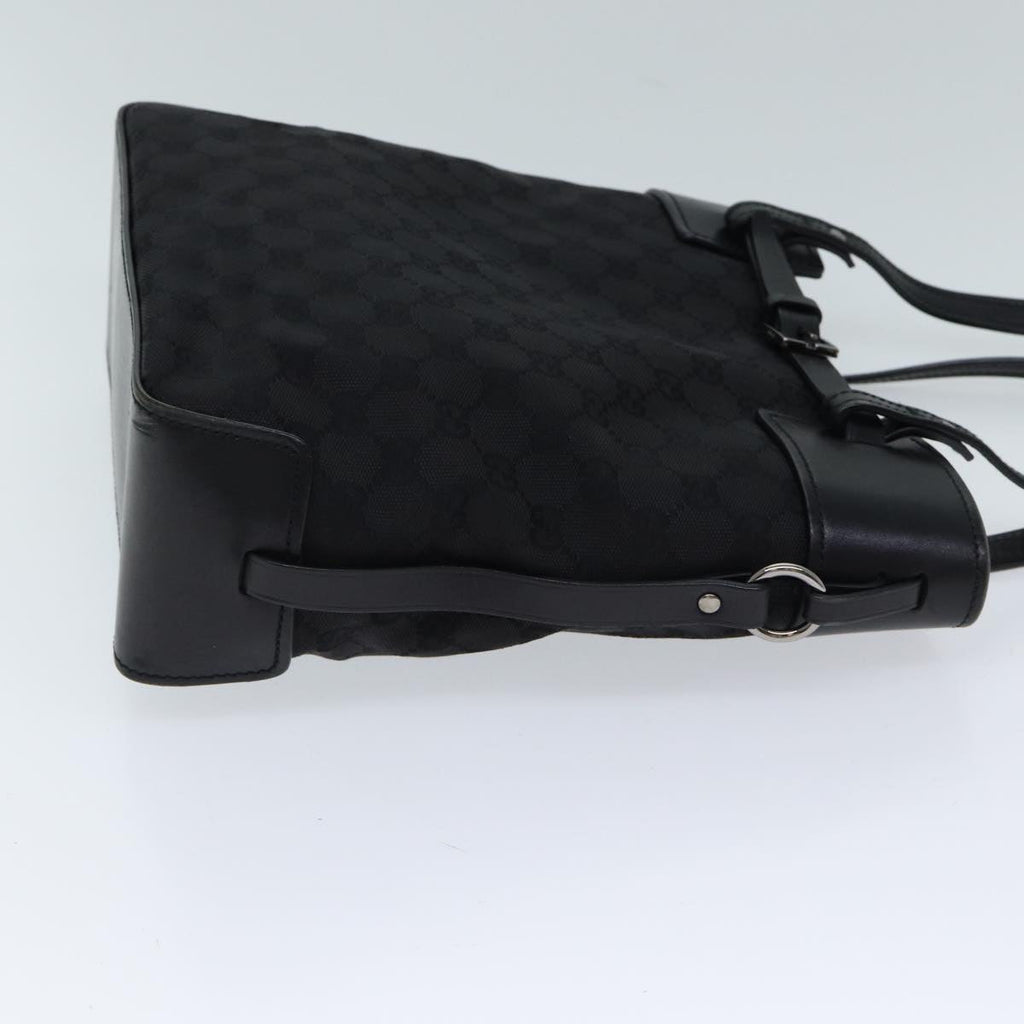GUCCI GG Canvas Hand Bag Black 107757 71784