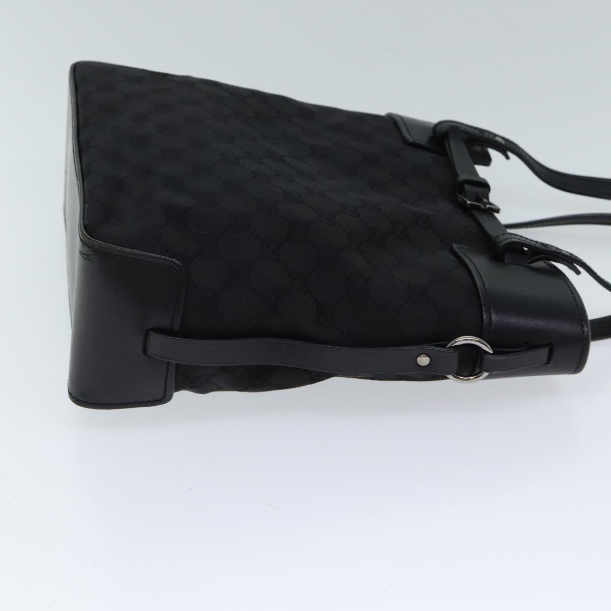 GUCCI GG Canvas Hand Bag Black 107757 71784
