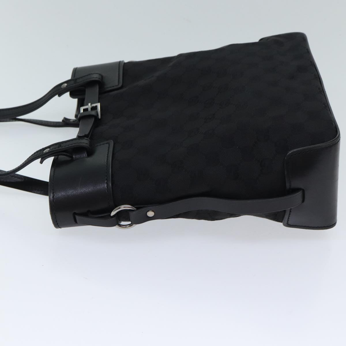 GUCCI GG Canvas Hand Bag Black 107757 71784