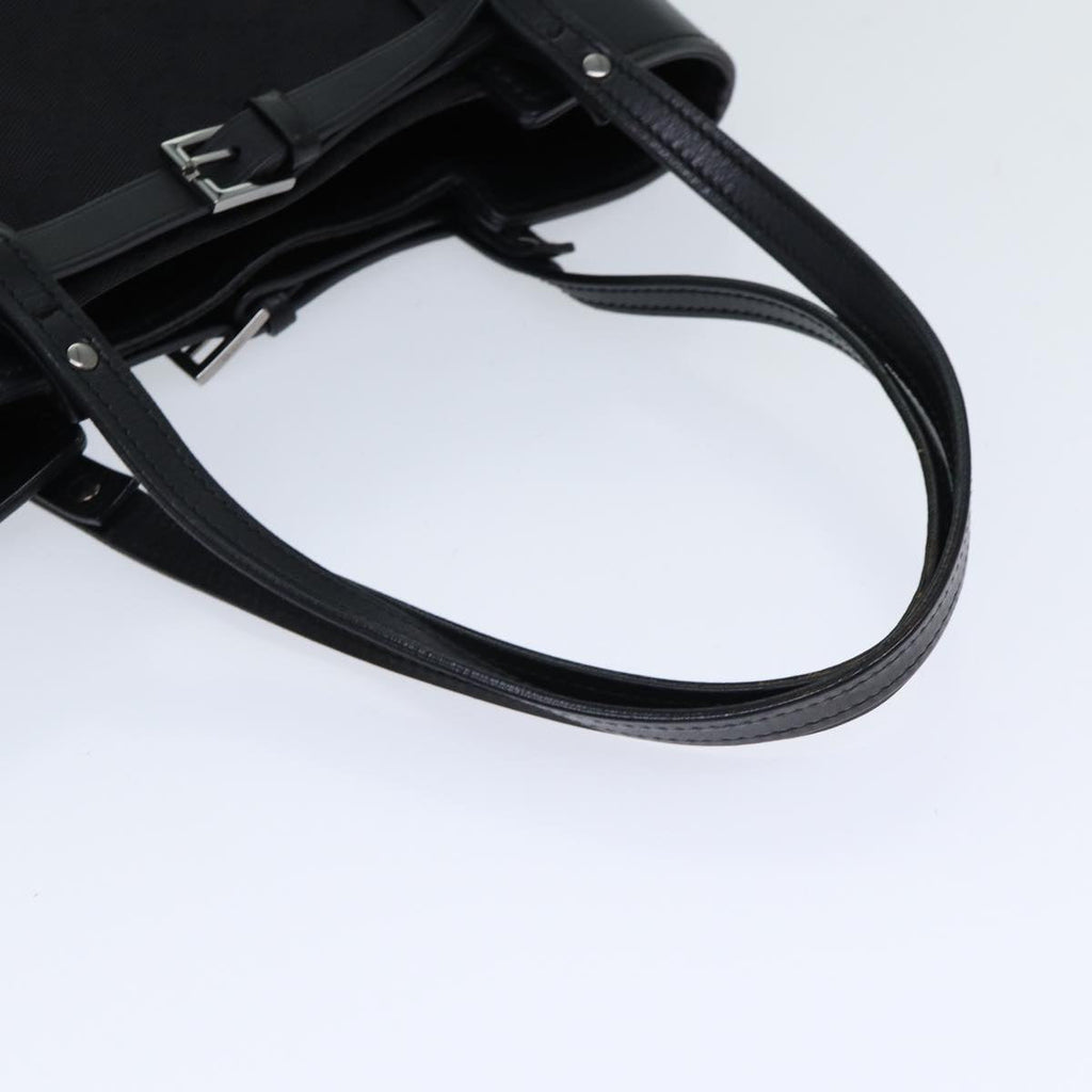 GUCCI GG Canvas Hand Bag Black 107757 71784