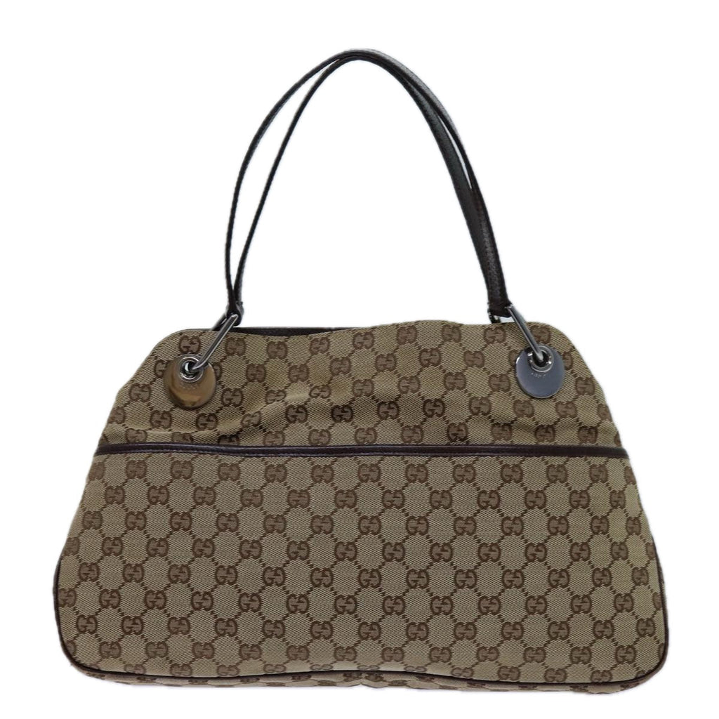 GUCCI GG Canvas Tote Bag Beige 121023 71785