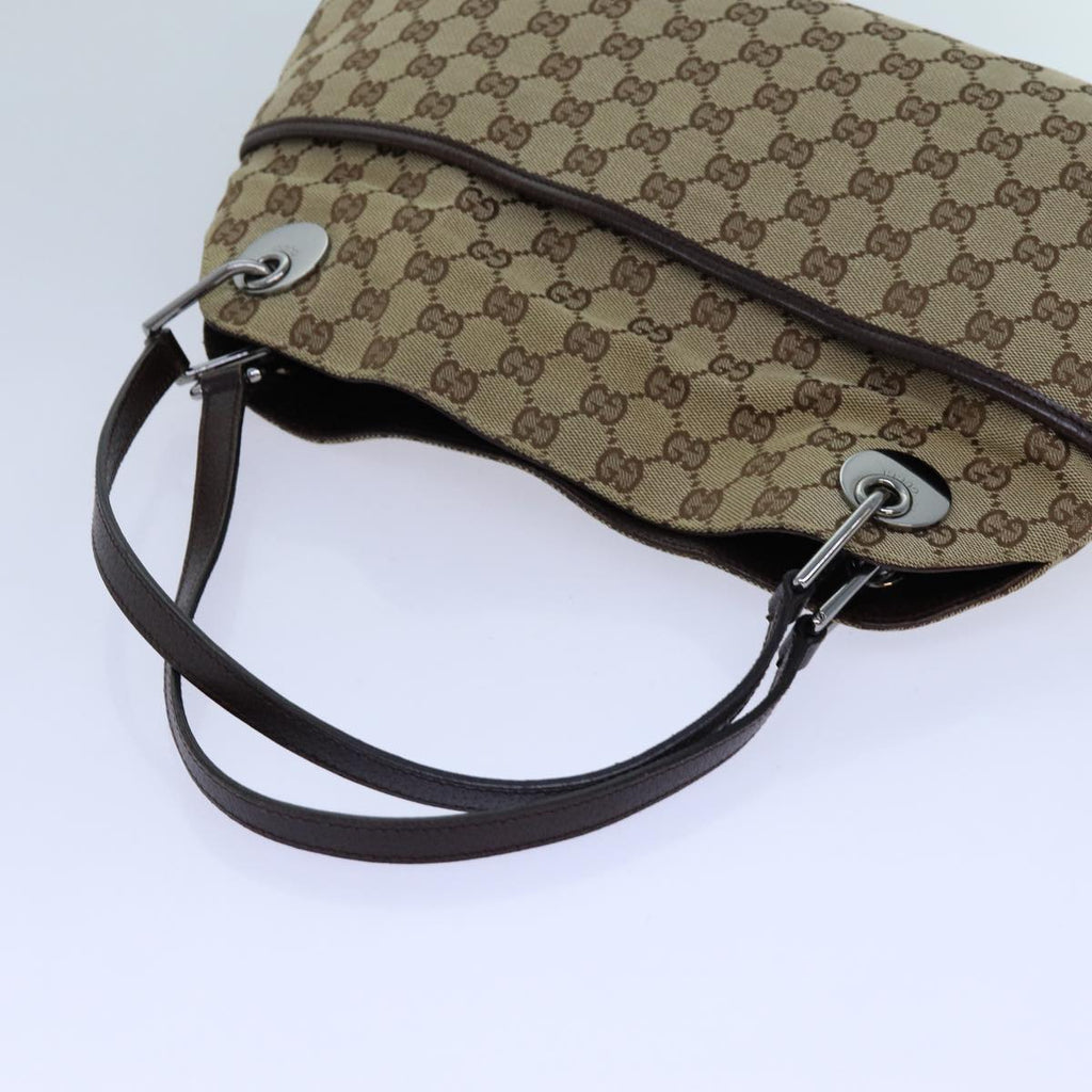 GUCCI GG Canvas Tote Bag Beige 121023 71785